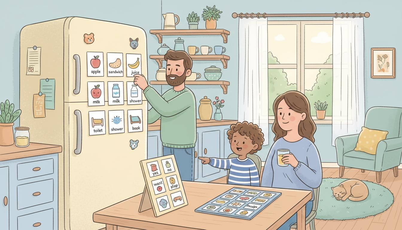 Kako koristiti AAC kartice kod kuce: Vodic za roditelje | AAC SRBIJA - ilustracija za članak o saveti
